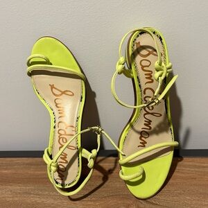 Sam Edelman Green Strappy Sandle